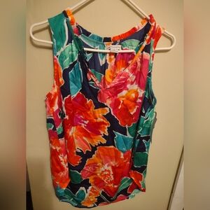Liz Claiborne Colorful Floral‎ Tank Top